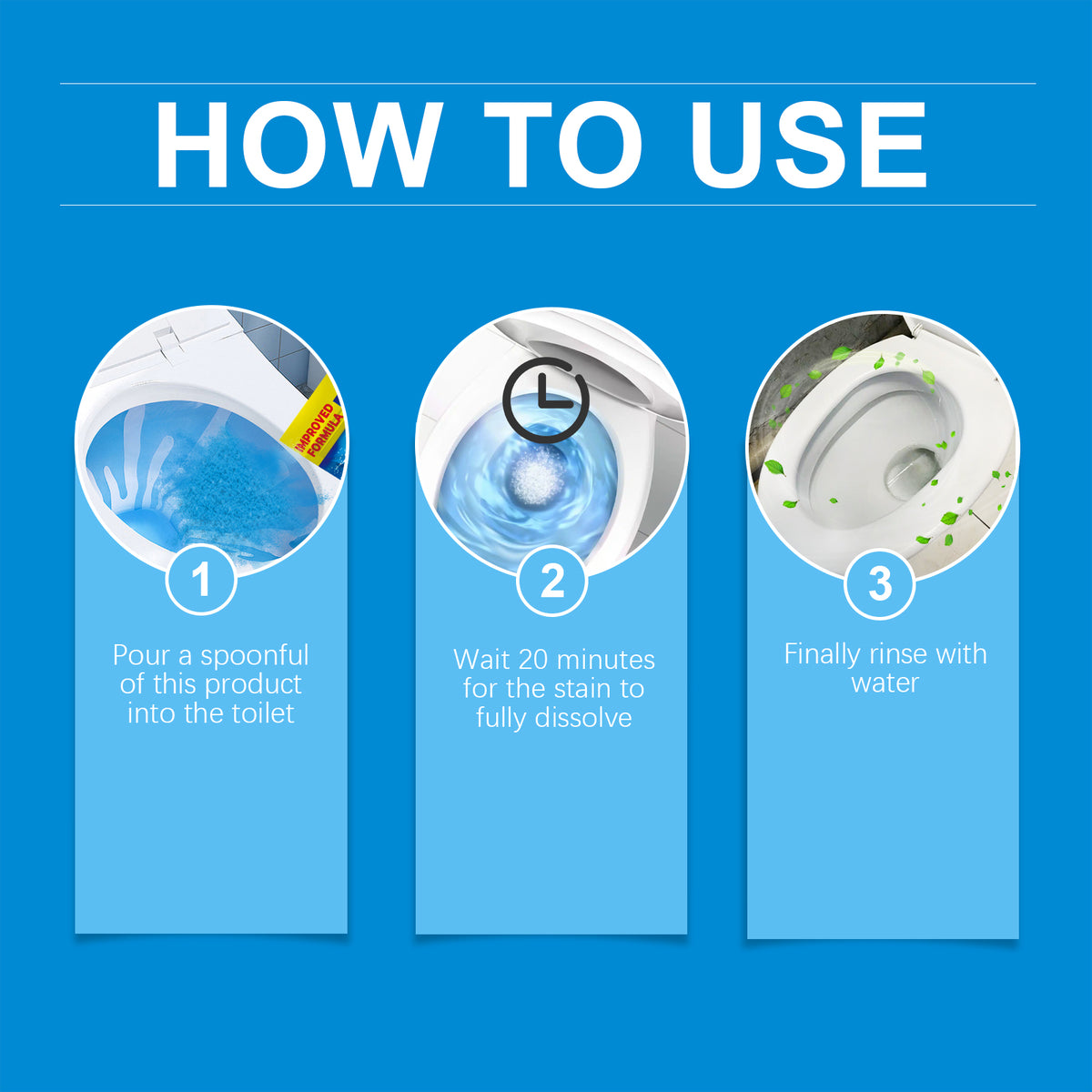 Foam Toilet Cleaner for Weekly Deep Bowl Cleaning Power