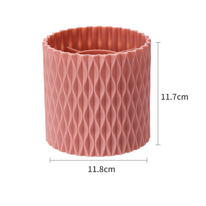 Rotating Makeup Brush Holder, 360° Spin Storage Bucket