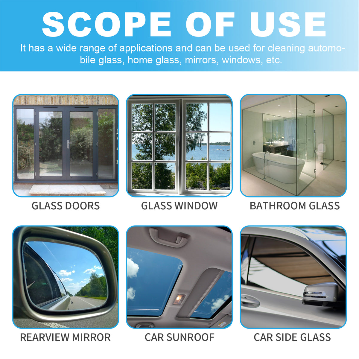Glass Cleaning Tablets for Water Stains, Scale & Fog