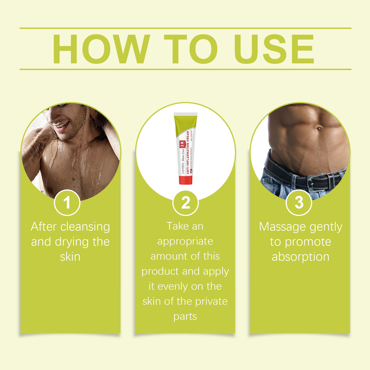 Men’s Anti-Inflammation Relief Cream — Soothes with 3X Fast