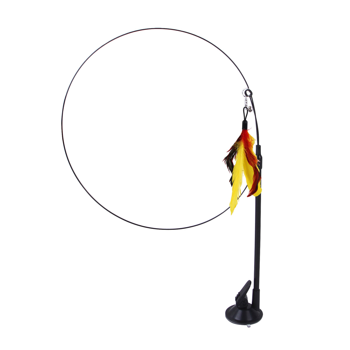 Suction Cup Cat Toy With Interchangeable Attachments