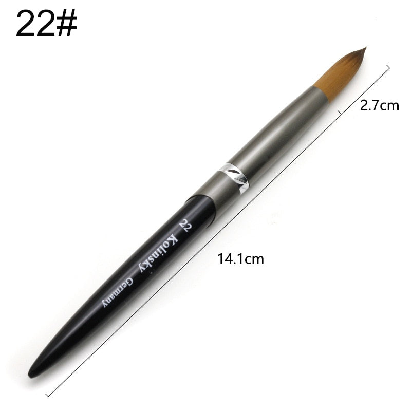 Kolinsky Acrylic Nail Brush — Precision Crystal Pen