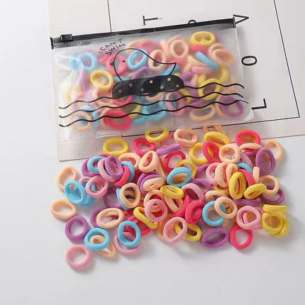 100 Hair Ties in a Reusable Jar for Everyday Styles