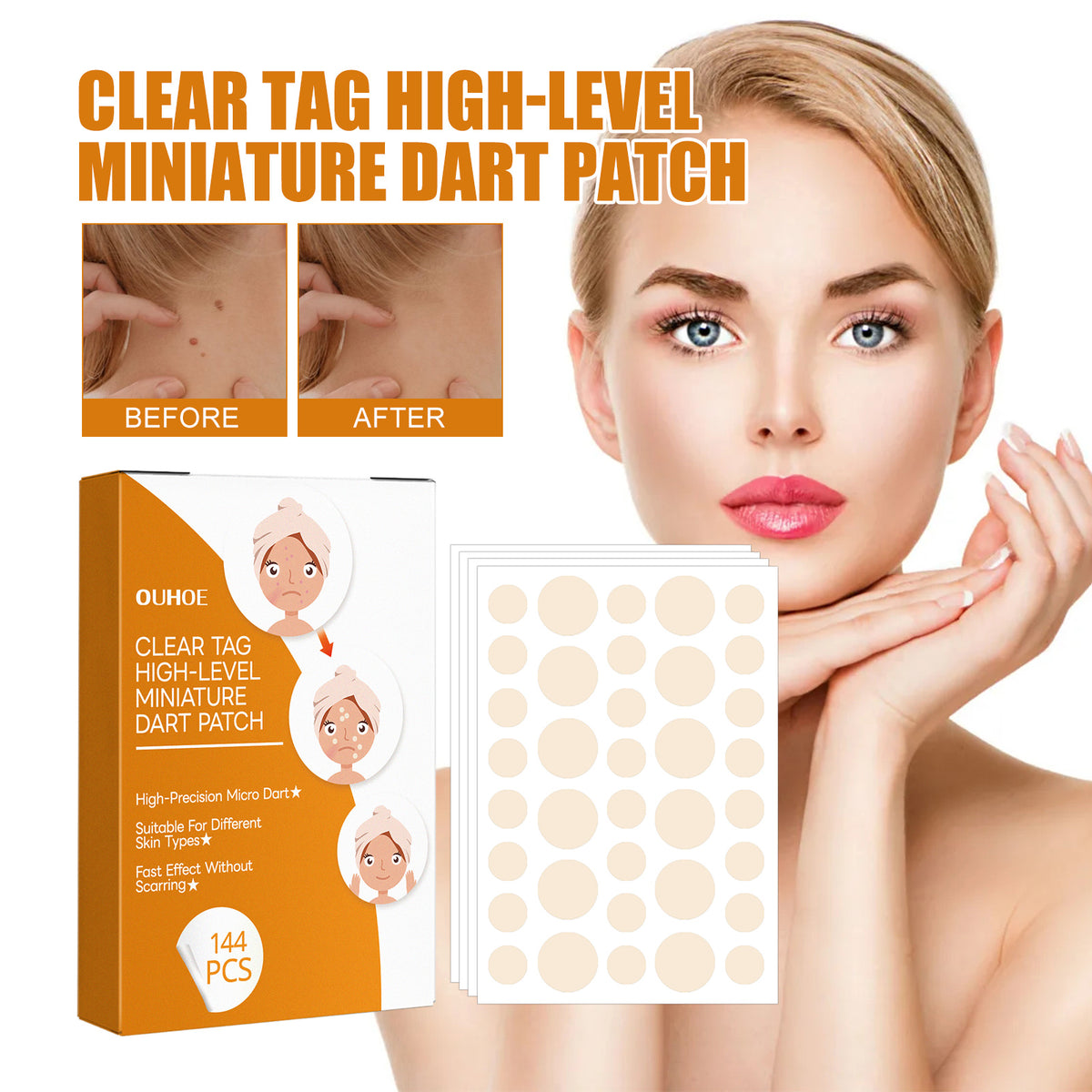 Micro Dart Skin Tag Patches for Targeted Skin Care