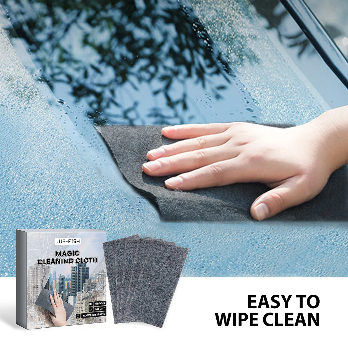 Microfiber Glass Cleaning Cloths For No-Lint Wipes