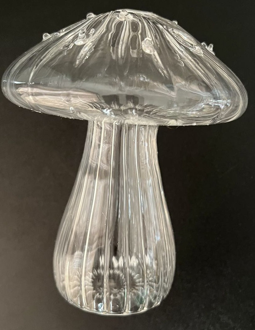 Glass Mushroom Vase for Colorful Statement Home Decor