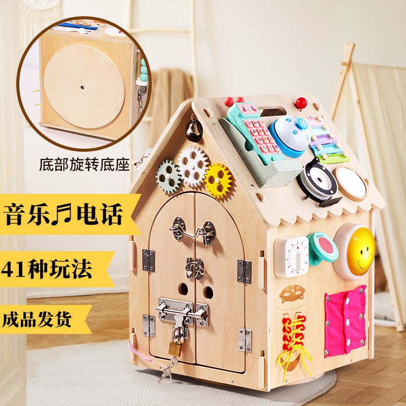 Montessori Busy House Toy for Hands-On Learning Play