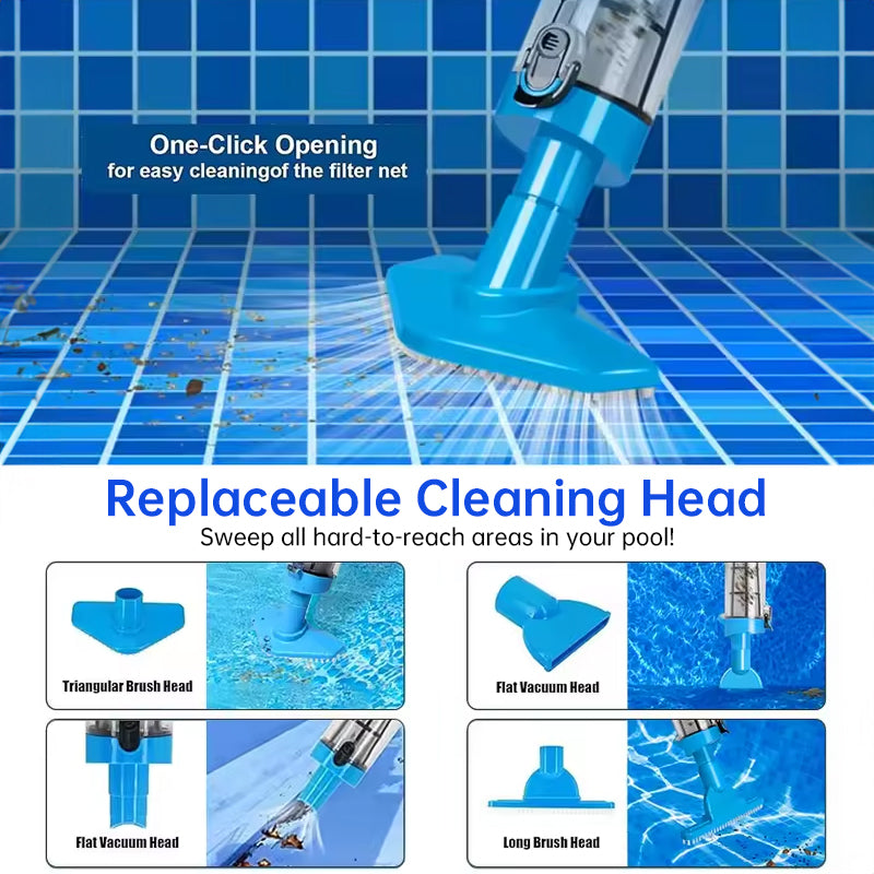 Cordless Pool Vacuum — Crystal-Clear Spa & Hot Tub Cleaning