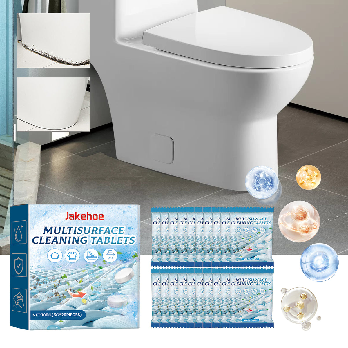 Multisurface Cleaning Tablets for Easier Home Cleaning