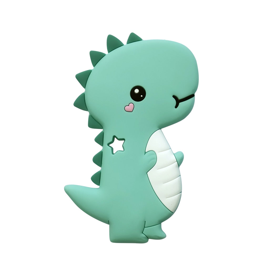 Baby Dinosaur Teether & Pacifier Clip for Soothing Gums