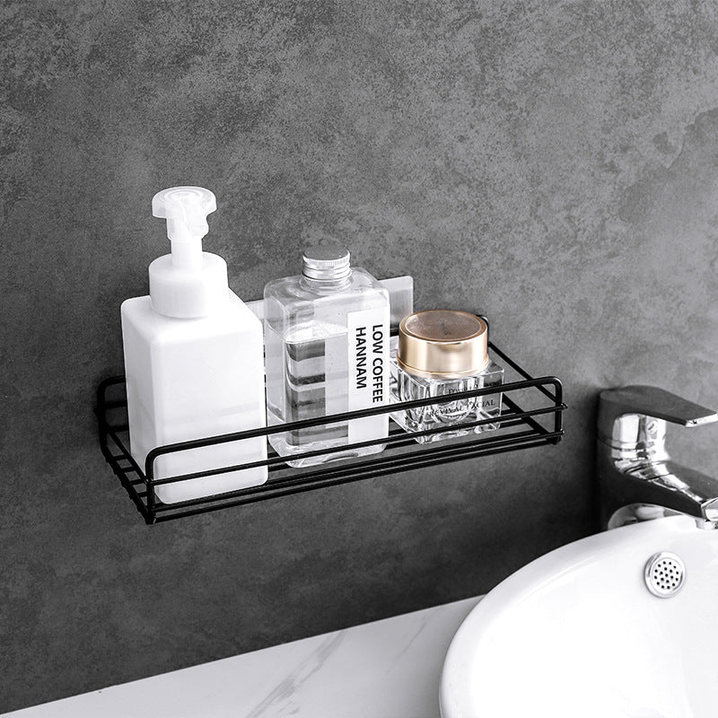 Punch-Free Bathroom Wall Rack for Toilet & Sink Storage