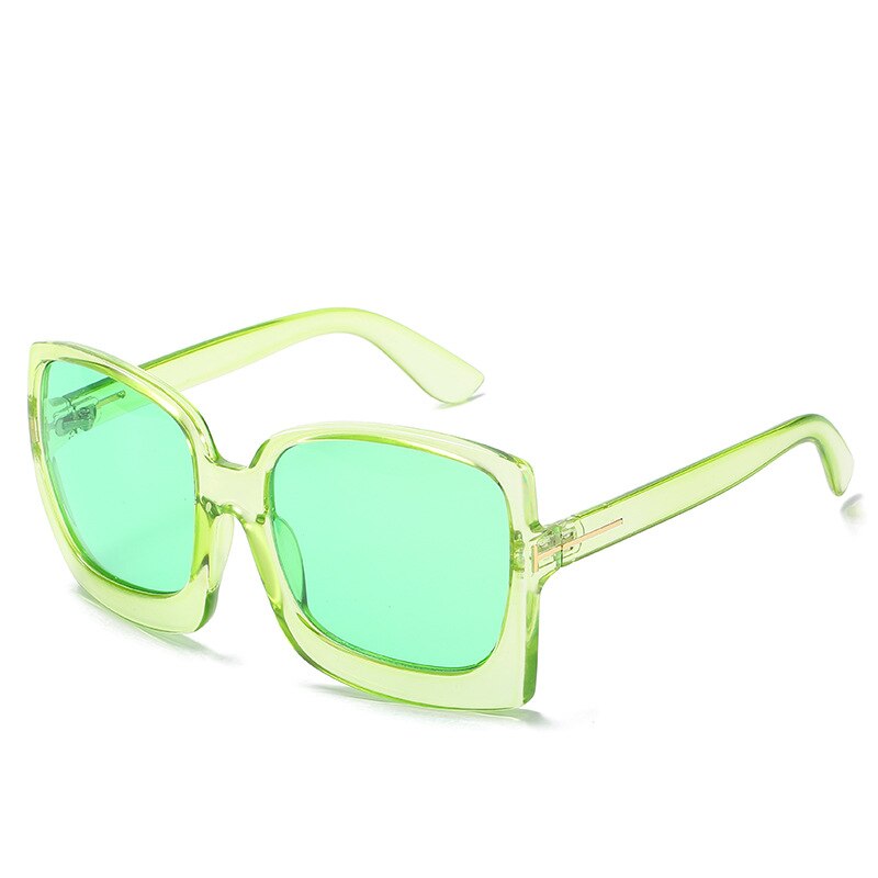 Oversized Square Sunglasses with Gradient UV400 Style