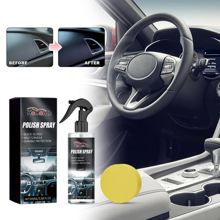 Wash-Free Polish Spray for Dashboard, Trim & Tires