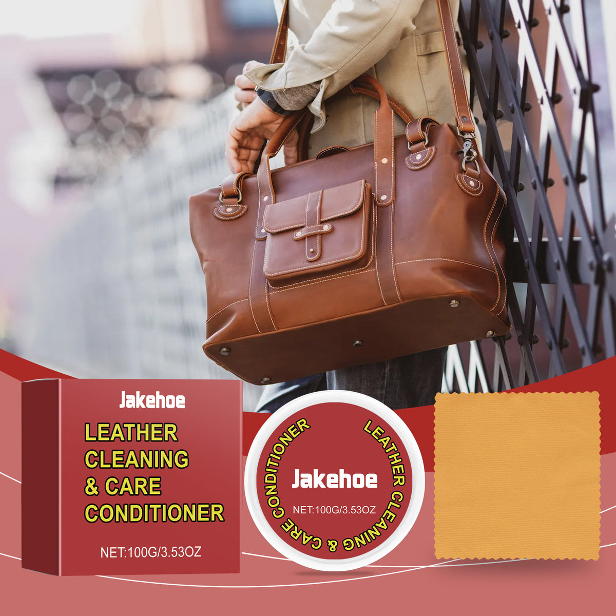 Leather Cleaning Cream for Deep Sofa & Handbag Care