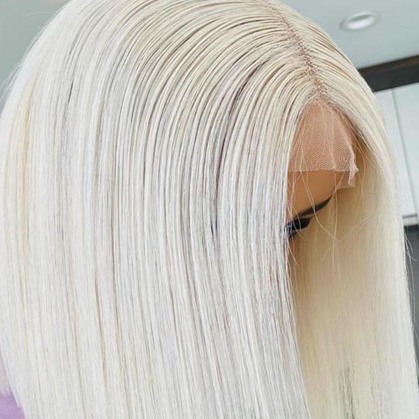 Front Lace Wig for Women | Sleek Blonde Hair Style