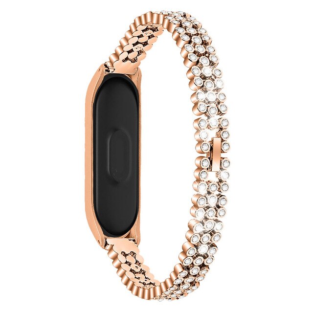 Rhinestone Stainless Steel Band for Xiaomi Mi Band 4