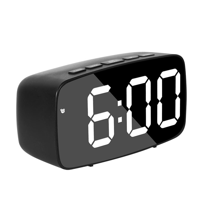 LED Alarm Clock With Mirror Display and Dual Power