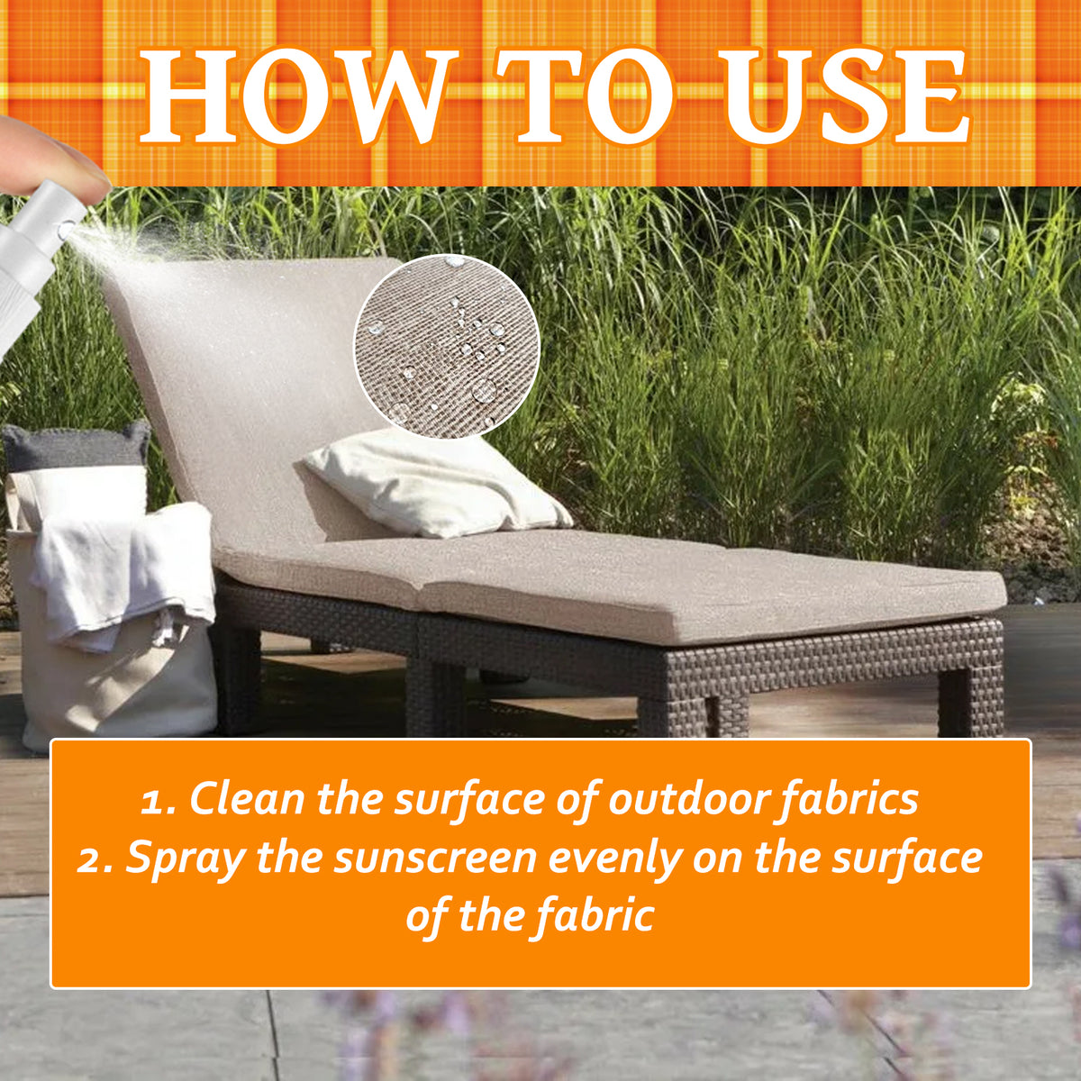 Outdoor Fabric Protector Spray for UV & Rain Defense