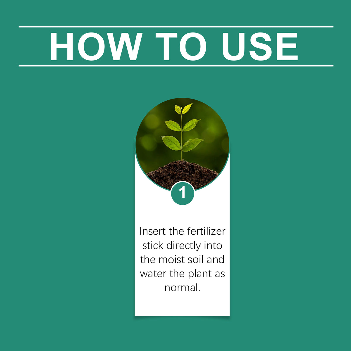 Plant Fertilizer Sticks for 60-Day Indoor Plant Growth