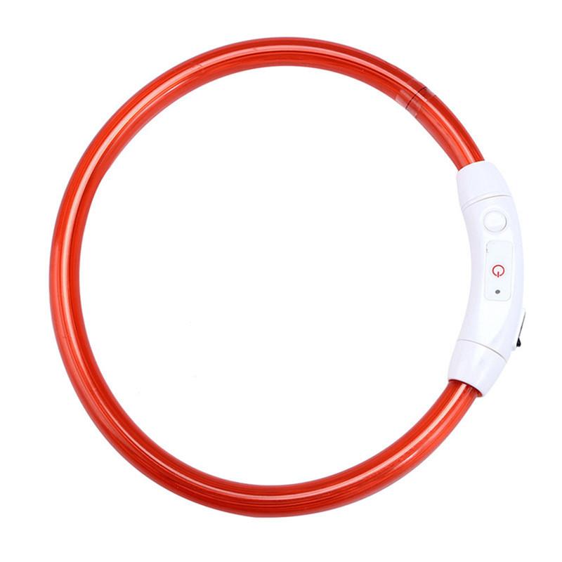 Rechargeable LED Dog Collar That Glows on Night Walks