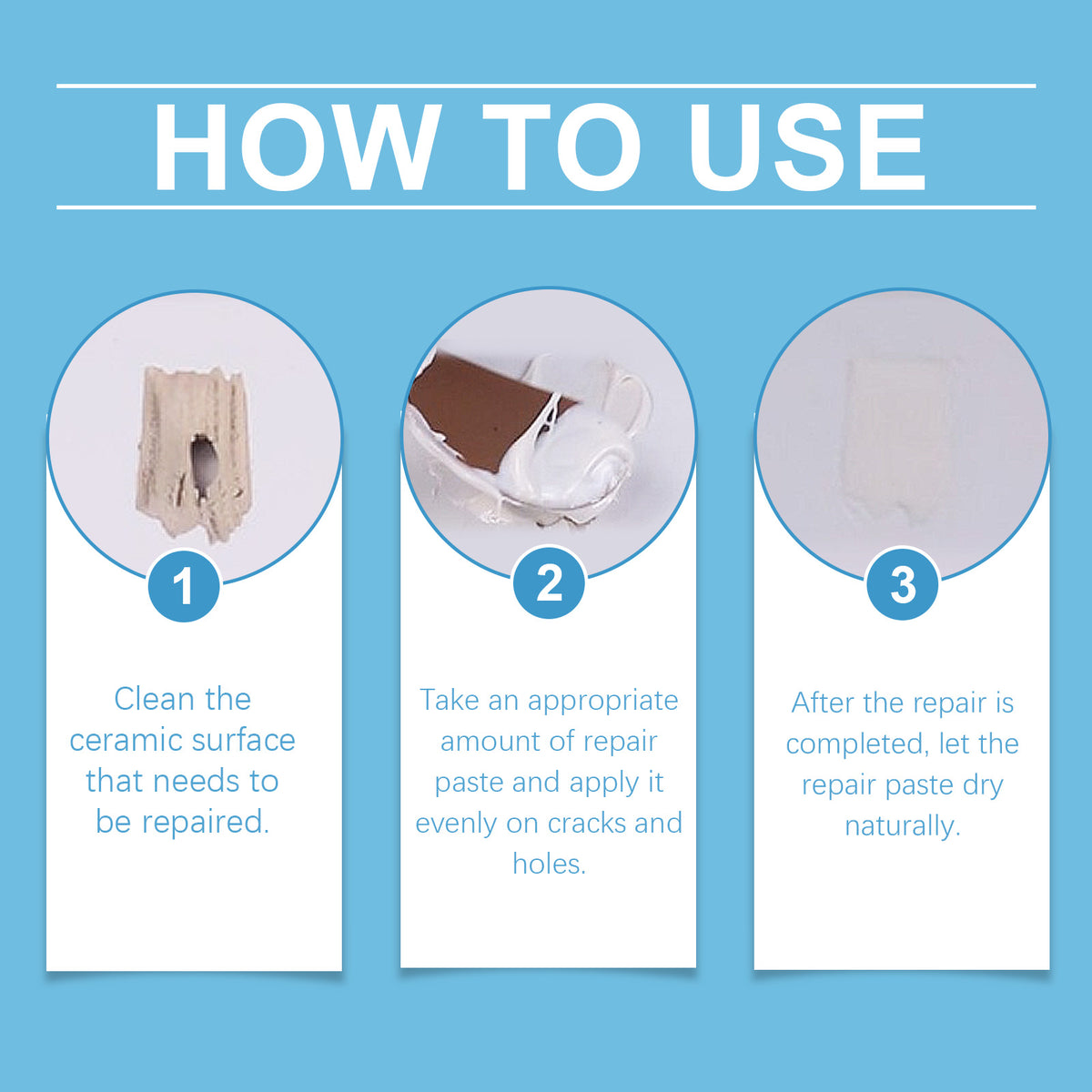 Ceramic Tile Repair Paste for Waterproof DIY Fixes