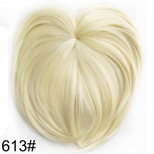 Clip In Bangs Synthetic — Blunt Fringe Hairpiece in 9+