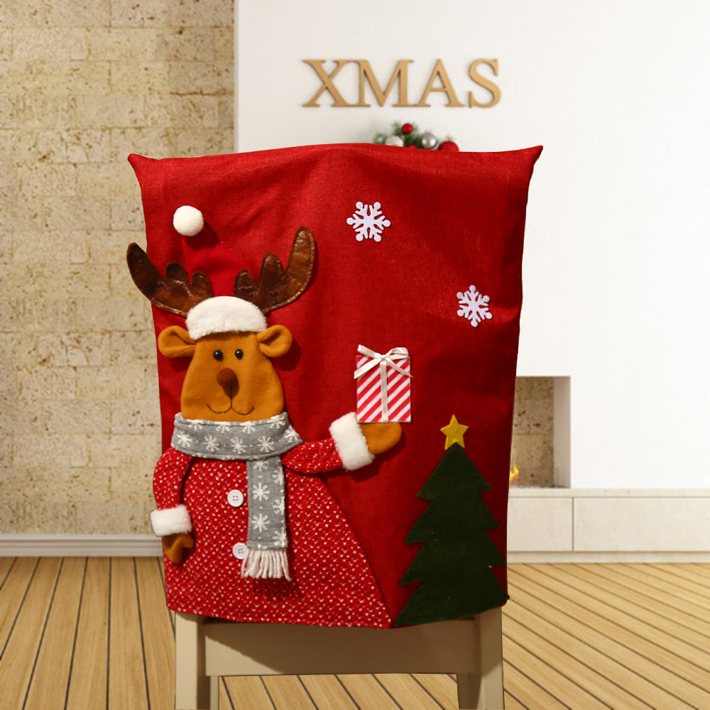 Christmas Chair Back Covers for Festive Holiday Decor