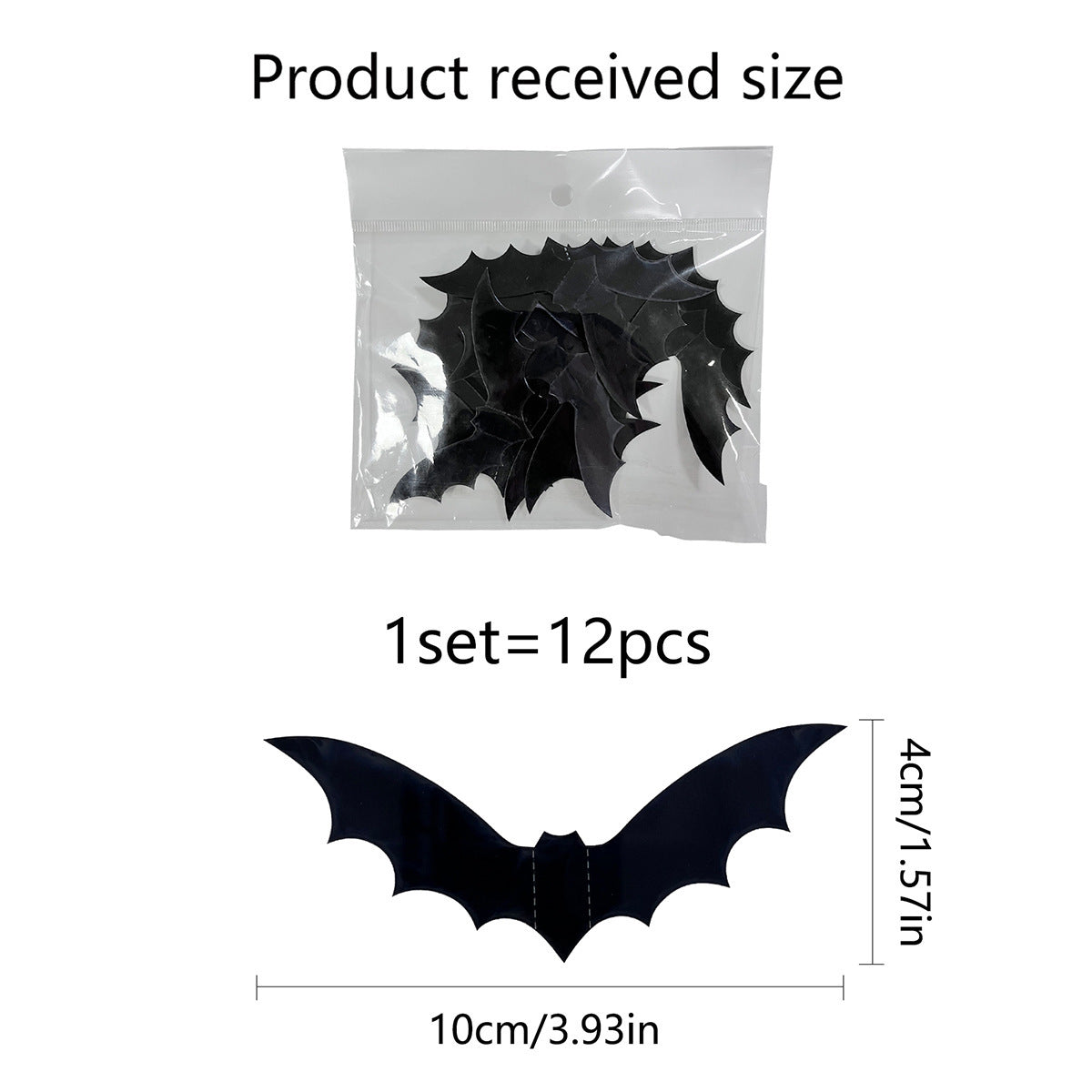 Halloween Wall Stickers — 3D Butterfly & Bat Decor