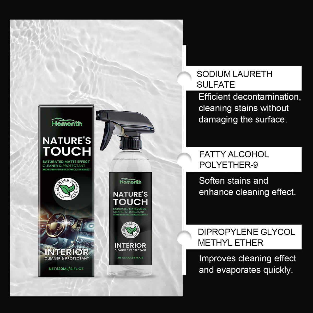 Car Interior Cleaner & Protectant for Matte Finish