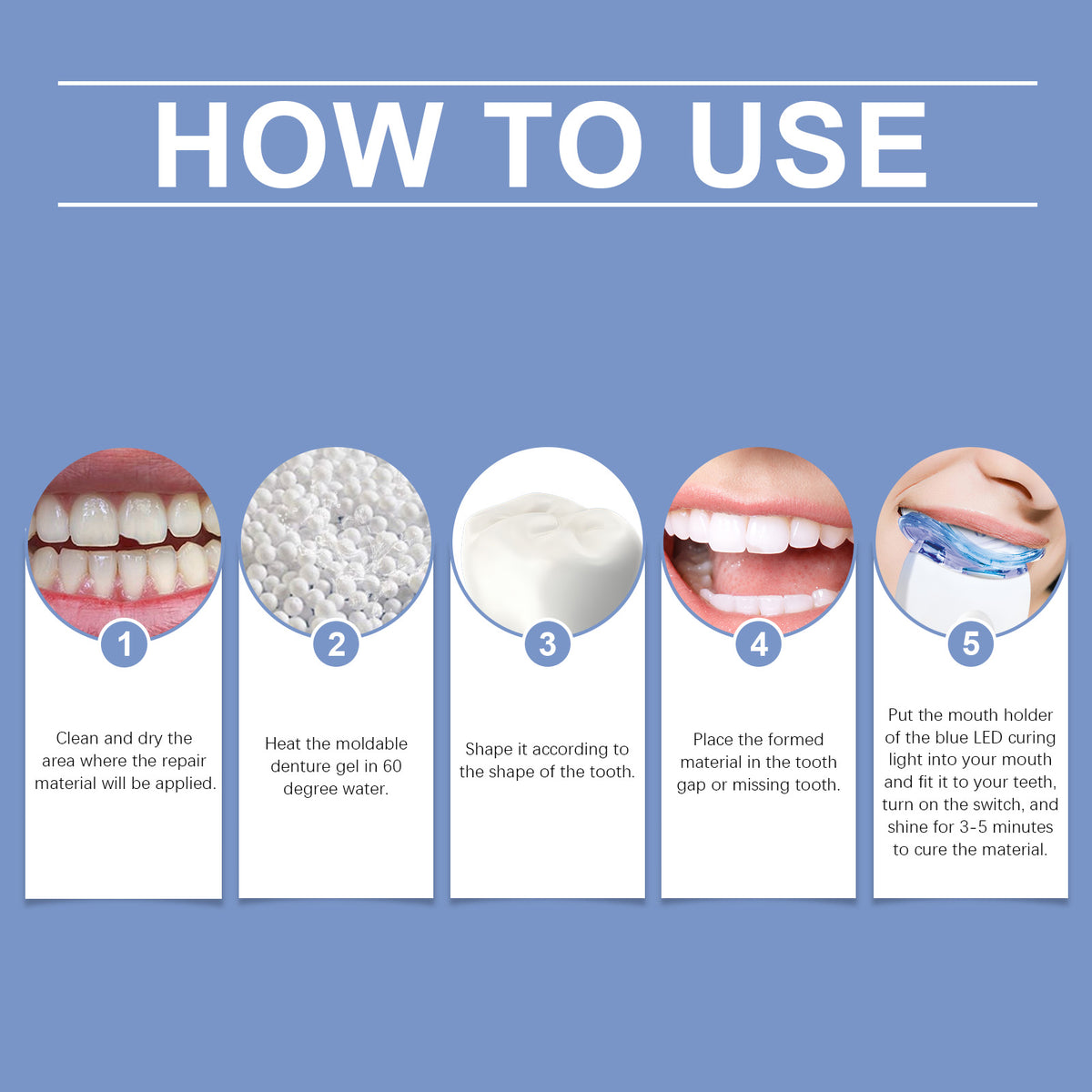 At-Home LED Teeth Brightening Device for Smile Care