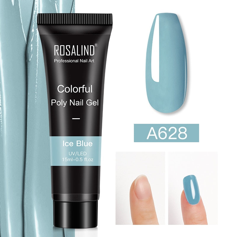 Glitter Poly Nail Gel Extensions for Salon-Style Sparkle