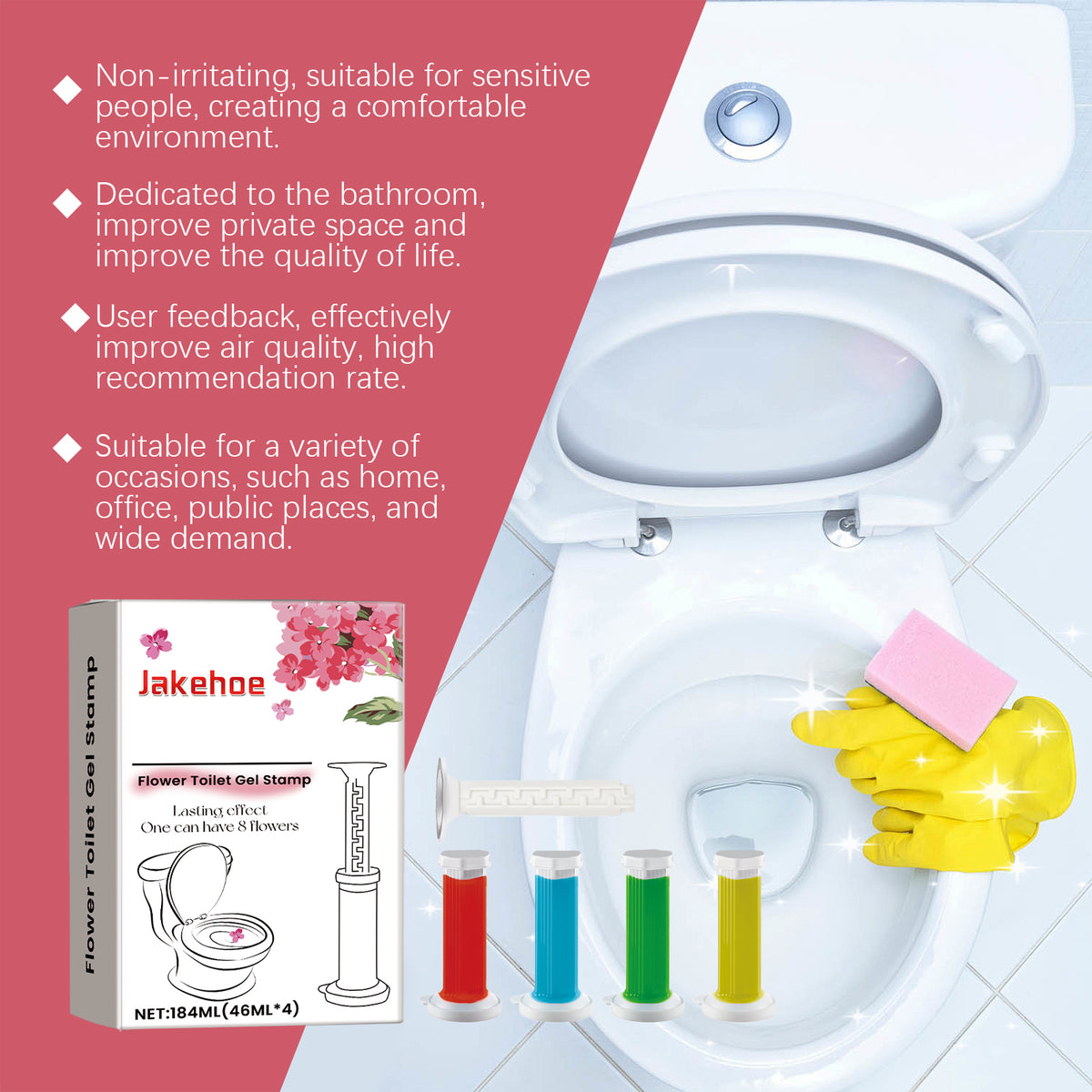 Toilet Gel Deodorizer for Long-Lasting Bathroom Freshness