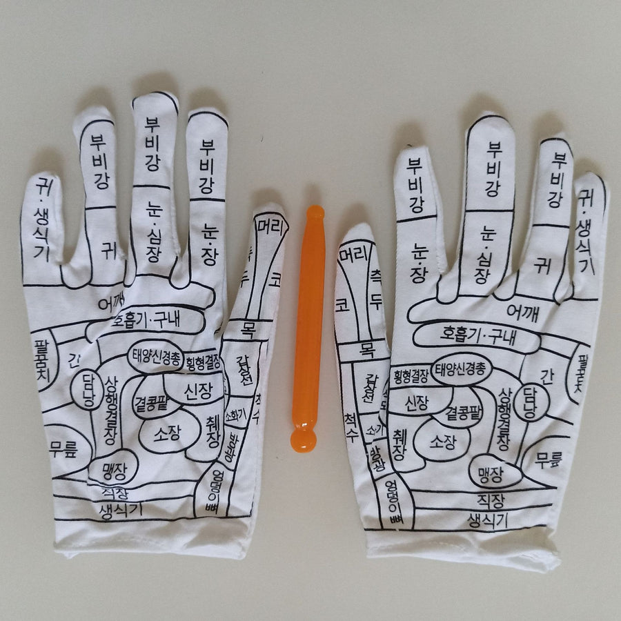 Acupoint Diagram Massage Gloves — Learn TCM Acupressure