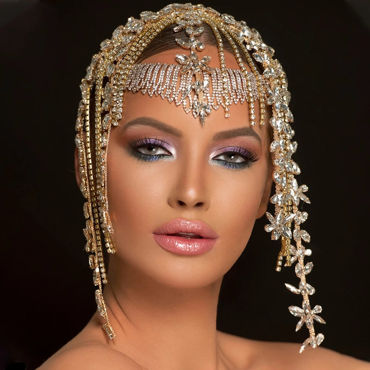 Crystal Tassel Headpiece for Glamorous Bridal Style