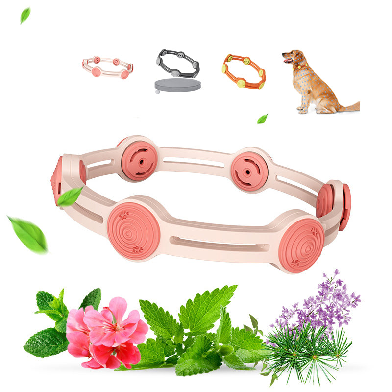 Adjustable Pet Repellent Collar for Fleas & Mosquitoes