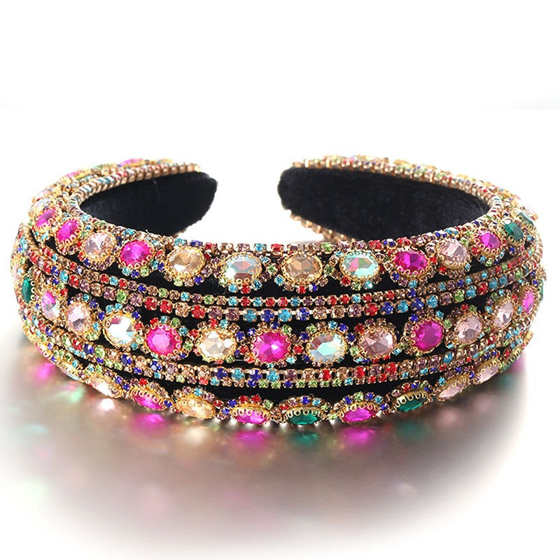 Baroque Crystal Headband for Vintage-Inspired Glamour