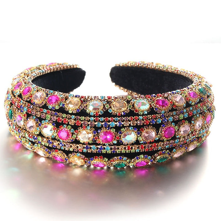 Baroque Crystal Headband for Vintage-Inspired Glamour