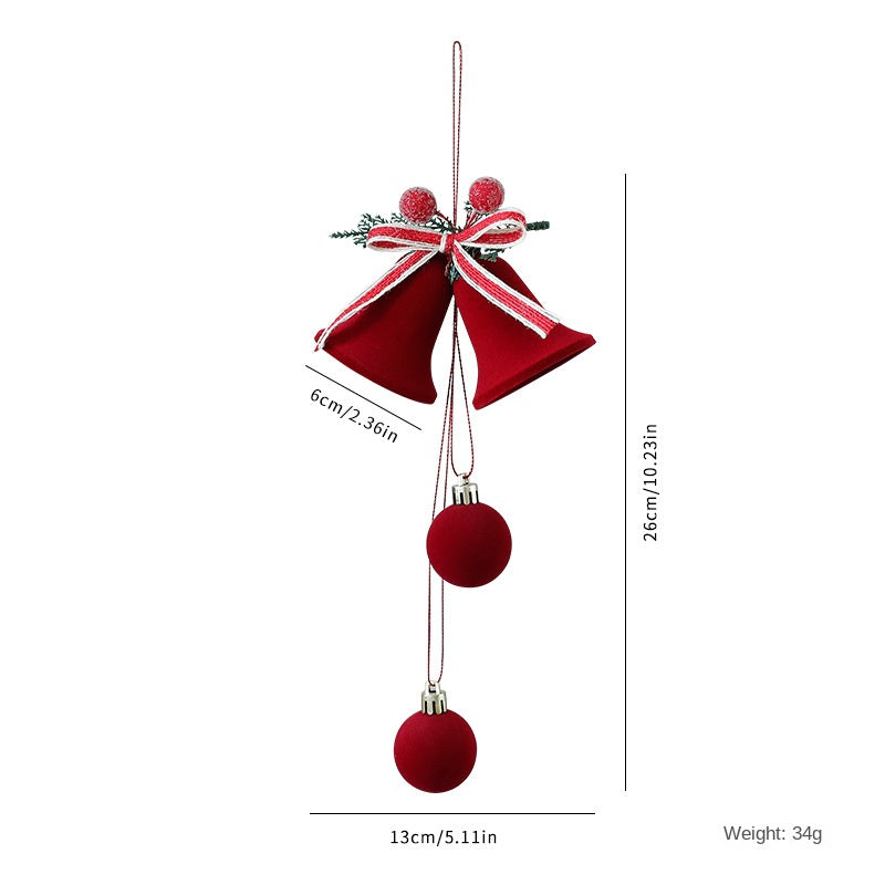 Christmas Bell Plush Ornaments Nordic Holiday Decor