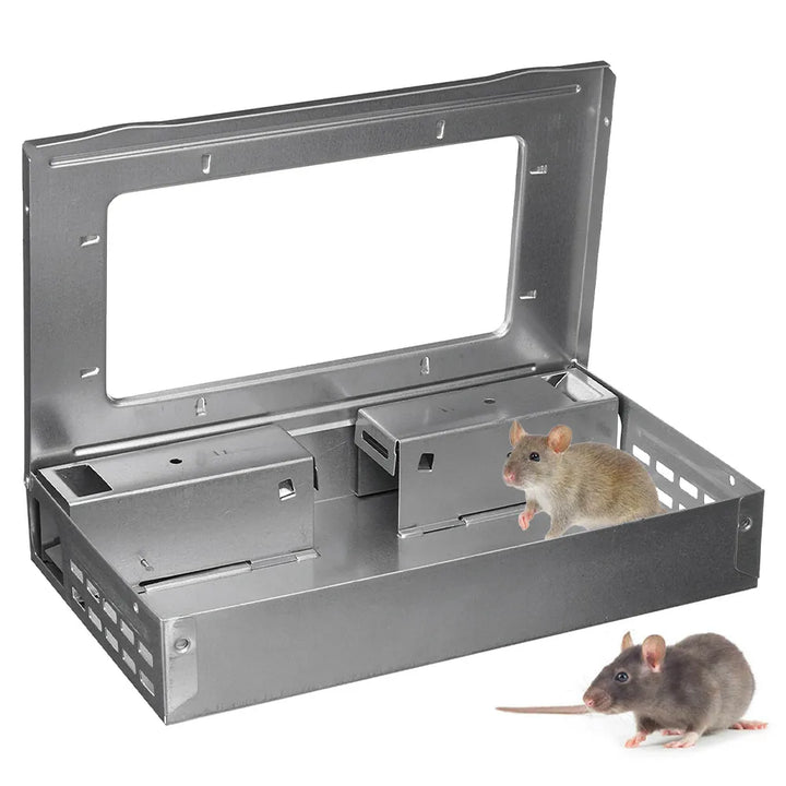 Reusable Metal Rat Trap Cage for Continuous Catching