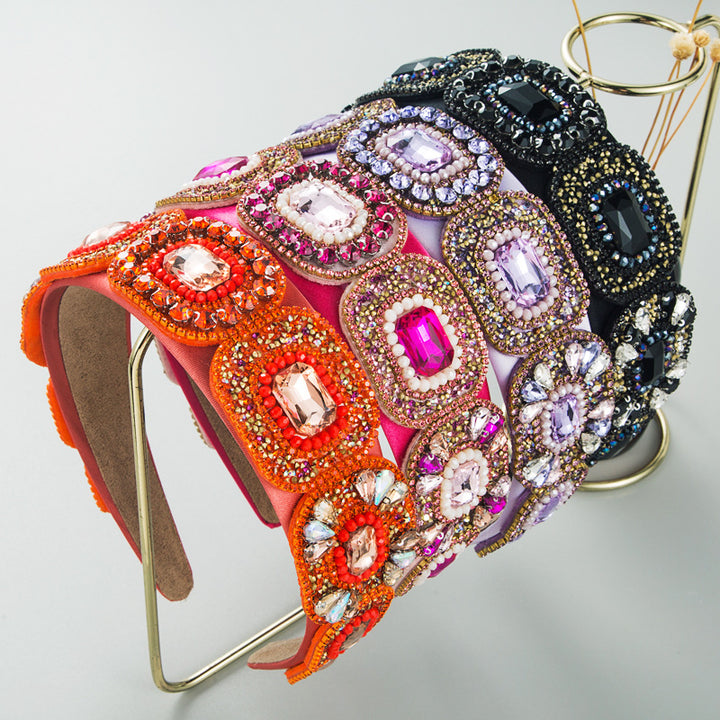 Crystal Baroque Hair Hoop Headband for Glamorous Style