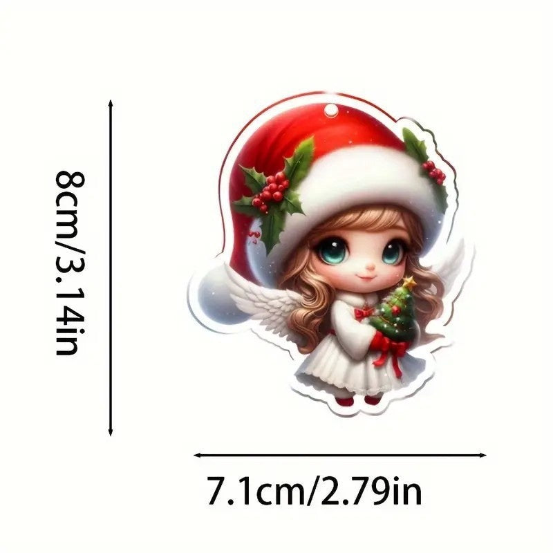 Acrylic Christmas Ornaments: Whimsical Fairy Tree Decor