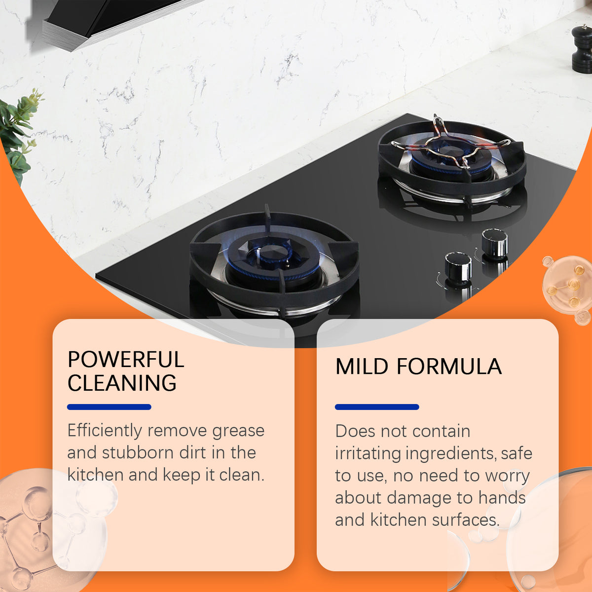 Kitchen Spray Cleaner for Stubborn Grease and Grime