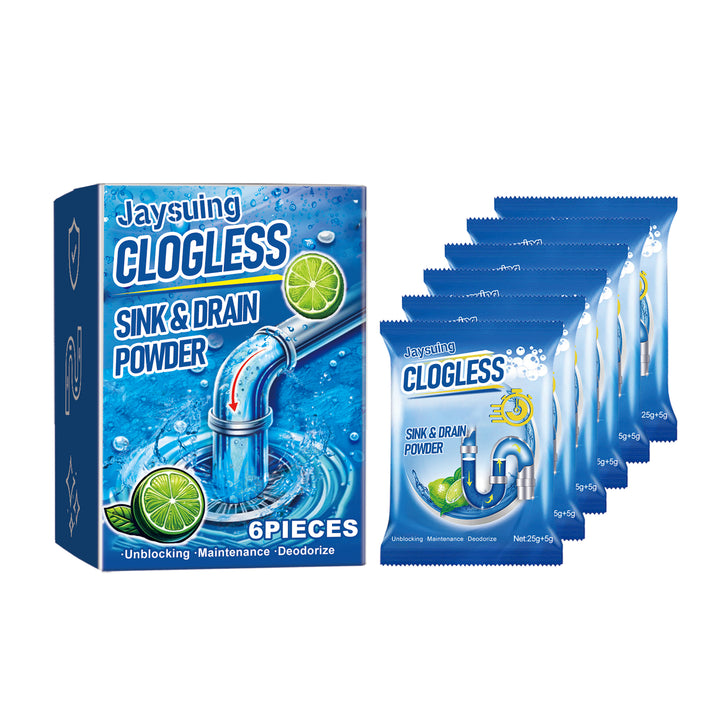 Drain Cleaning Powder for Slow, Clogged Kitchen Pipes