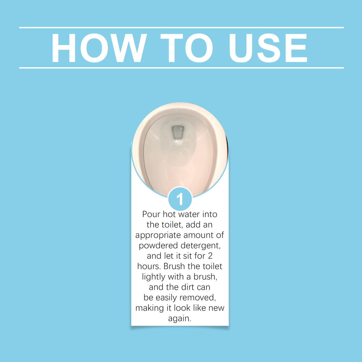 Jue-Fish Toilet Cleaning Powder for Stubborn Stains