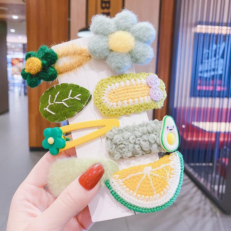 Plush Hair Clips for Kids – Cute Bangs & Side Clips