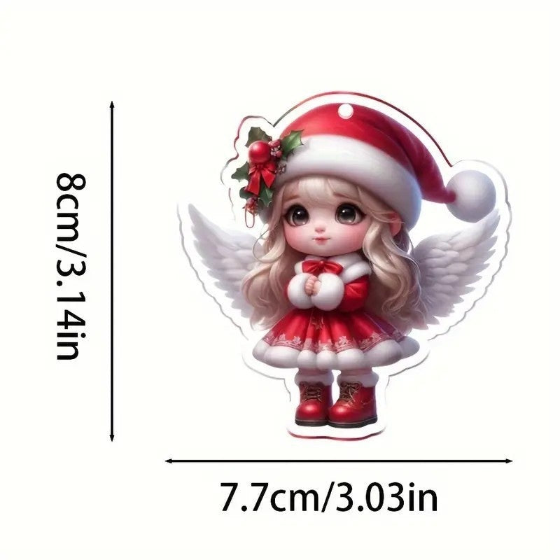Acrylic Christmas Ornaments: Whimsical Fairy Tree Decor