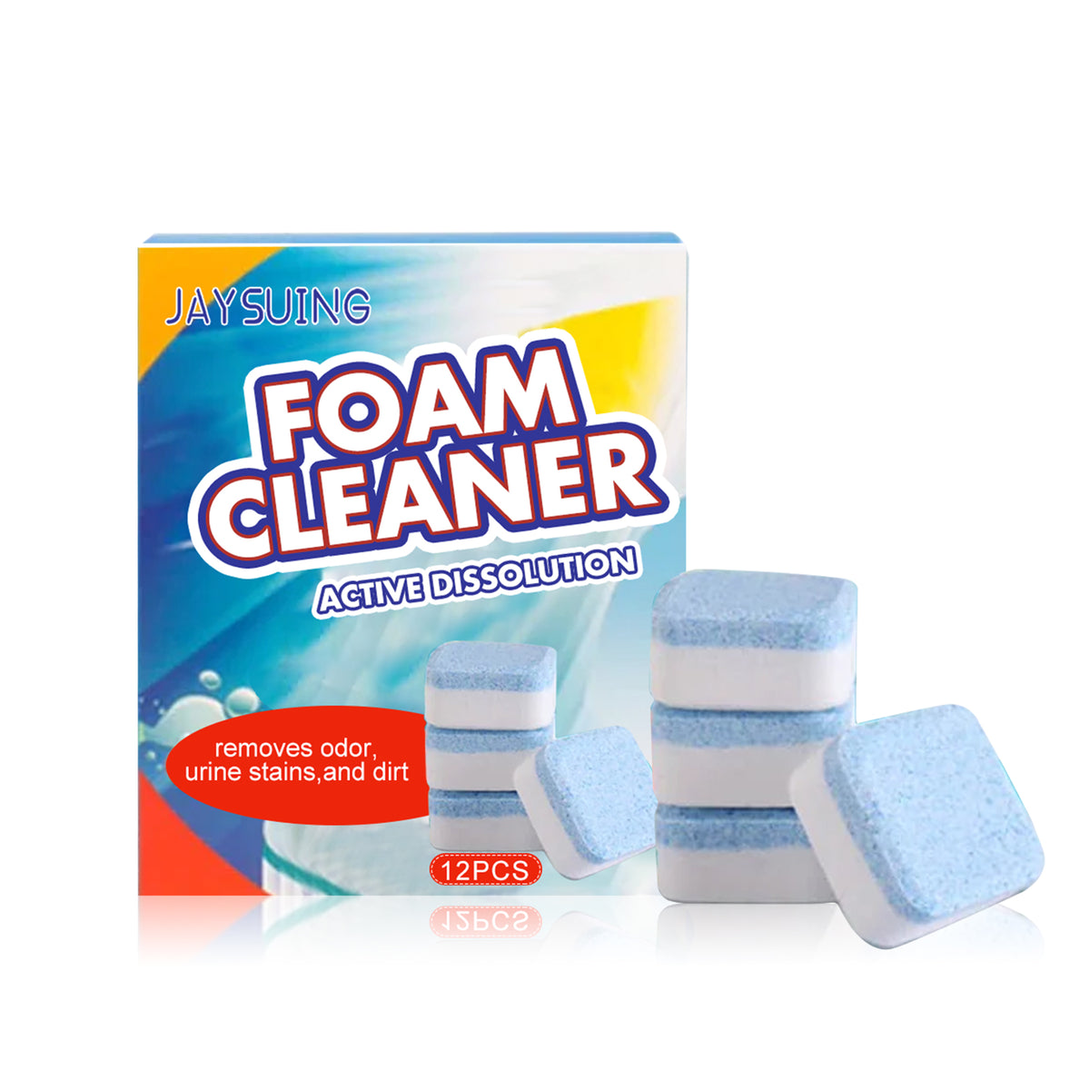 Toilet Cleaner Foam Blocks for Tough Stains & Odors