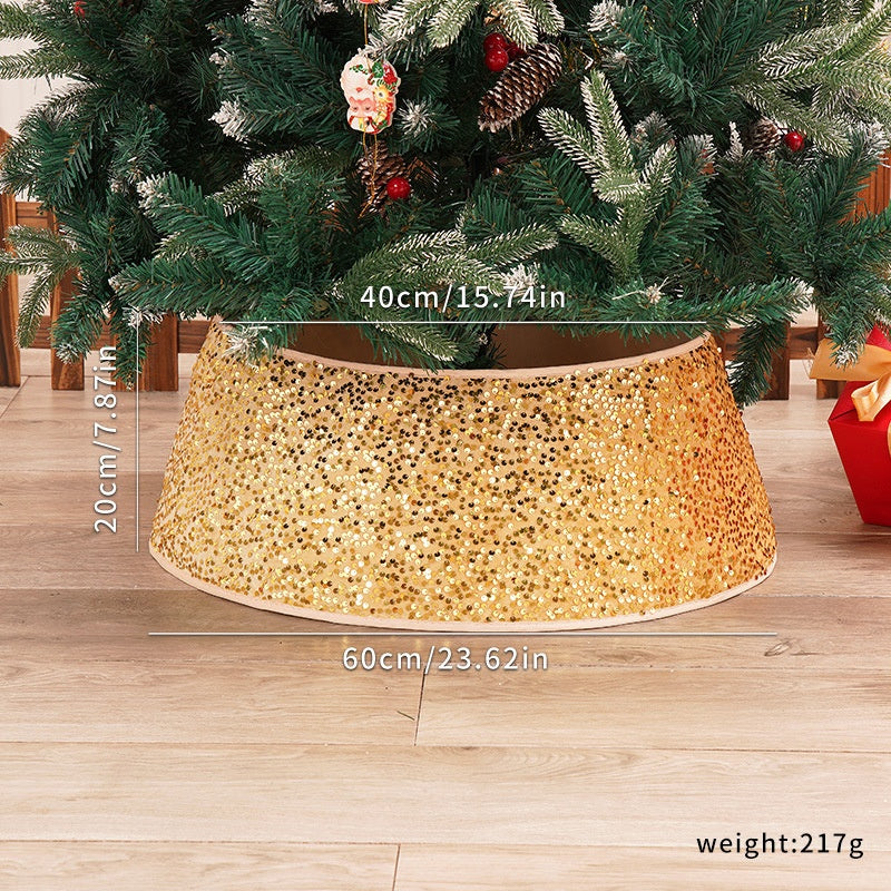 Sequin Christmas Tree Skirt for Sparkling Holiday Decor
