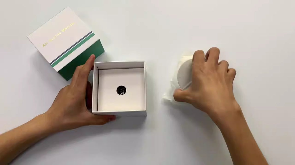 CO2 Monitor for Indoor Air Quality, Temp & Humidity