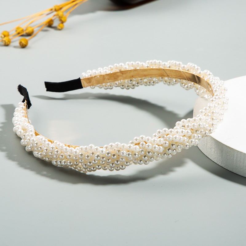 Pearl Headband for Elegant Korean-Inspired Hair Looks